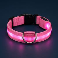 Collier lumineux LED rose