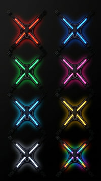 Les 8 couleurs du harnais lumineux pour grand chien